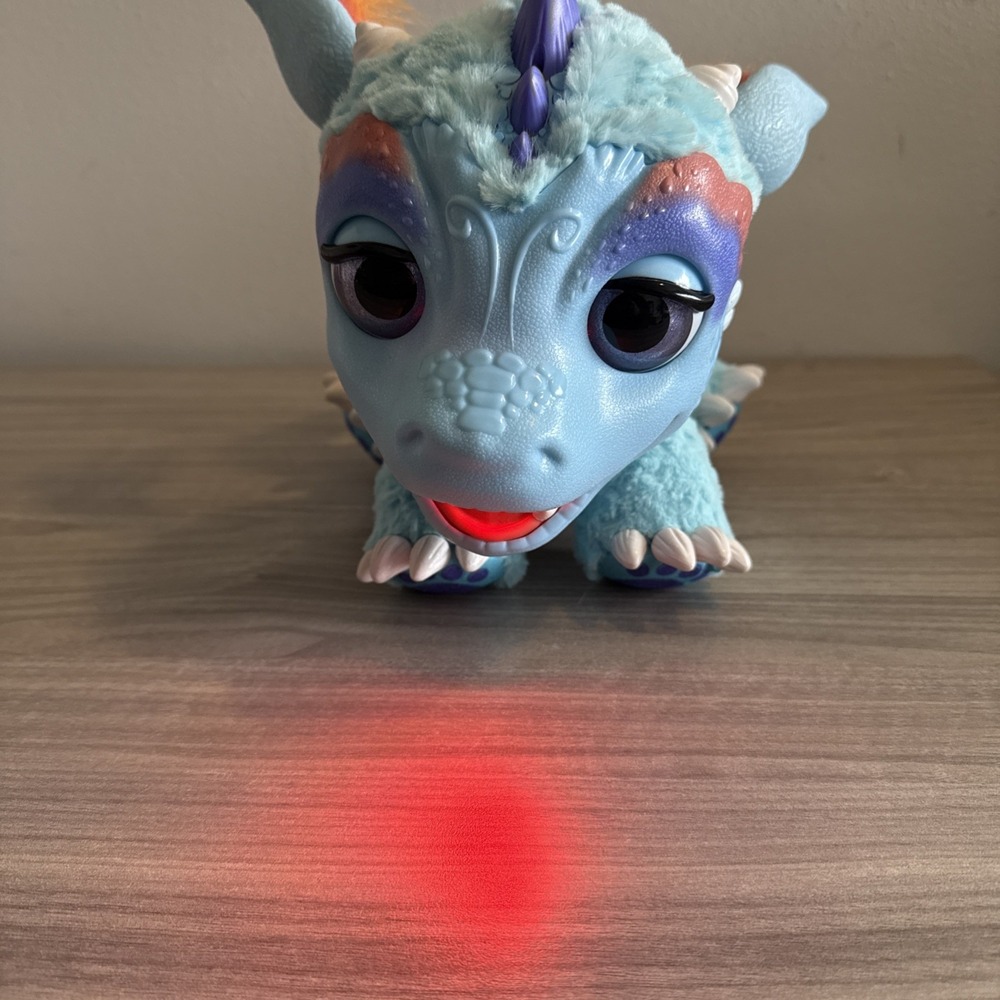 FurReal Friends Torch My Blazin'‎ Baby Dragon Light Sound Animated Pet Works